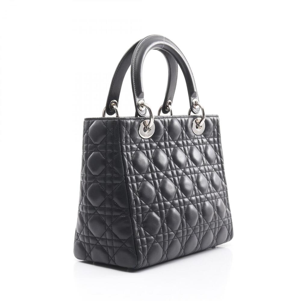 Dior Black Handbag LADY Cannage Leather